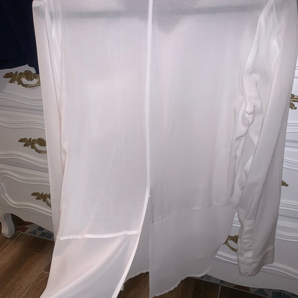 BCBG sheer button up blouse - Picture 5 of 5